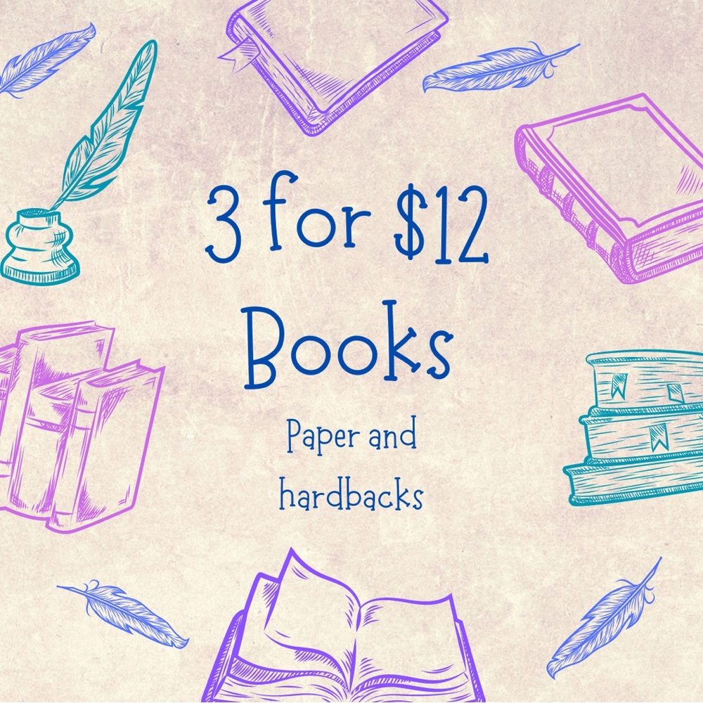 3 for $12 Book Sale 📚📚